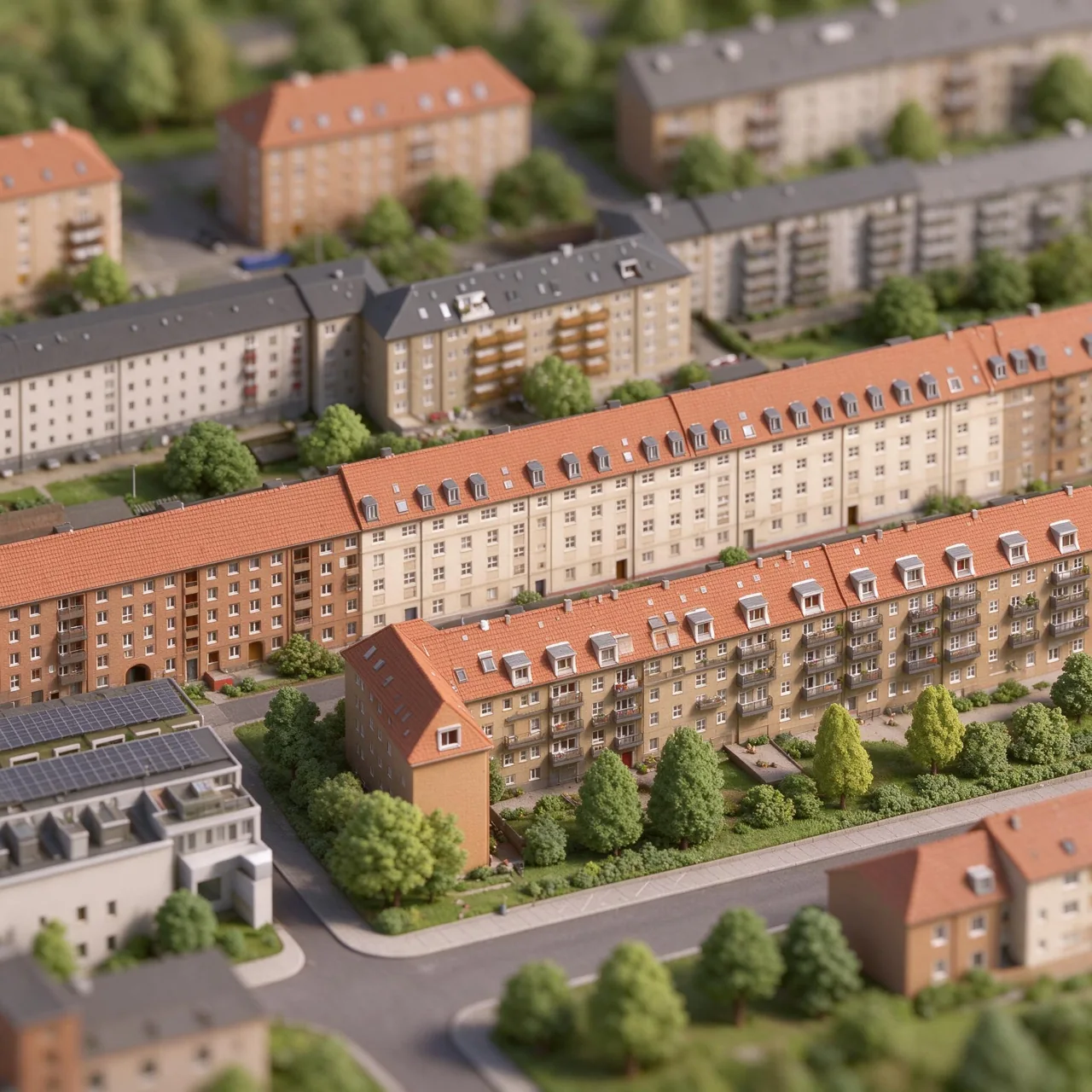 AI-modificeret miniatureillustration af boligområdet ved Nivå Strandpark 21, 2990 Nivå